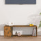 vidaXL - Tv-meubel - 100x24x32 - cm - bewerkt - hout - gerookt - eikenkleurig
