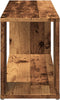 vidaXL - Tv-meubel - 100x24x32 - cm - bewerkt - hout - oud - houtkleurig