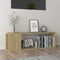 vidaXL - Tv-meubel - 100x24x32 - cm - bewerkt - hout - sonoma - eikenkleurig