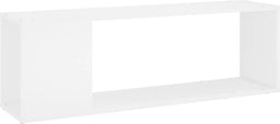vidaXL - Tv-meubel - 100x24x32 - cm - bewerkt - hout - wit