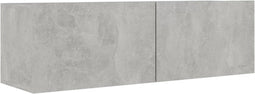 vidaXL - Tv-meubel - 100x30x30 - cm - bewerkt - hout - betongrijs