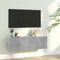 vidaXL - Tv-meubel - 100x30x30 - cm - bewerkt - hout - betongrijs