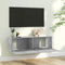 vidaXL - Tv-meubel - 100x30x30 - cm - bewerkt - hout - betongrijs