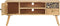 vidaXL - Tv-meubel - 100x30x45 - cm - massief - mangohout