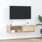 vidaXL - Tv-meubel - 100x31x25,5 - cm - bewerkt - hout - sonoma - eikenkleurig