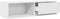 vidaXL - Tv-meubel - 100x31x25,5 - cm - bewerkt - hout - wit