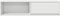 vidaXL - Tv-meubel - 100x31x25,5 - cm - bewerkt - hout - wit