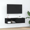 vidaXL - TV-meubel - 100x31x25,5 - cm - spaanplaat - zwart - eikenkleurig