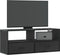 vidaXL - Tv-meubel - 100x31x39,5 - cm - bewerkt - hout - en - metaal - zwart