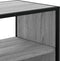 vidaXL - Tv-meubel - 100x31x39,5 - cm - bewerkt - hout - metaal - grijs - sonoma - eiken
