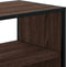 vidaXL - Tv-meubel - 100x31x39,5 - cm - bewerkt - hout - metaal - bruin - eikenkleurig