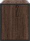 vidaXL - Tv-meubel - 100x31x39,5 - cm - bewerkt - hout - metaal - bruin - eikenkleurig