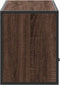 vidaXL - Tv-meubel - 100x31x39,5 - cm - bewerkt - hout - metaal - bruin - eikenkleurig