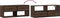 vidaXL - Tv-meubel - 100x31x39,5 - cm - bewerkt - hout - metaal - bruin - eikenkleurig