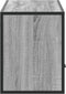 vidaXL - Tv-meubel - 100x31x39,5 - cm - bewerkt - hout - metaal - grijs - sonoma - eiken