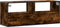 vidaXL - Tv-meubel - 100x31x39,5 - cm - bewerkt - hout - metaal - gerookt - eikenkleur
