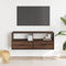 vidaXL - Tv-meubel - 100x31x39,5 - cm - bewerkt - hout - metaal - bruin - eikenkleurig