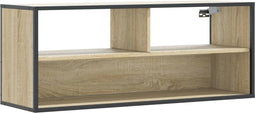 vidaXL - Tv-meubel - 100x31x39,5cm - bewerkt - hout - metaal - sonoma - eikenkleurig