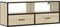 vidaXL - Tv-meubel - 100x31x39,5cm - bewerkt - hout - metaal - sonoma - eikenkleurig