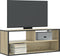 vidaXL - Tv-meubel - 100x31x39,5cm - bewerkt - hout - metaal - sonoma - eikenkleurig