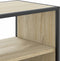 vidaXL - Tv-meubel - 100x31x39,5cm - bewerkt - hout - metaal - sonoma - eikenkleurig