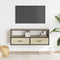 vidaXL - Tv-meubel - 100x31x39,5cm - bewerkt - hout - metaal - sonoma - eikenkleurig