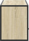 vidaXL - Tv-meubel - 100x31x39,5cm - bewerkt - hout - metaal - sonoma - eikenkleurig
