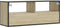 vidaXL - Tv-meubel - 100x31x39,5cm - bewerkt - hout - metaal - sonoma - eikenkleurig