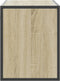 vidaXL - Tv-meubel - 100x31x39,5cm - bewerkt - hout - metaal - sonoma - eikenkleurig