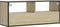vidaXL - Tv-meubel - 100x31x39,5cm - bewerkt - hout - metaal - sonoma - eikenkleurig