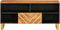vidaXL - Tv-meubel - 100x33,5x46 - cm - massief - mangohout - bruin - en - zwart