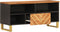 vidaXL - Tv-meubel - 100x33,5x46 - cm - massief - mangohout - bruin - en - zwart
