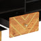 vidaXL - Tv-meubel - 100x33,5x46 - cm - massief - mangohout - bruin - en - zwart