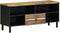 vidaXL - Tv-meubel - 100x33,5x46 - cm - massief - ruw - mangohout - zwart