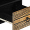 vidaXL - Tv-meubel - 100x33,5x46 - cm - massief - ruw - mangohout - zwart