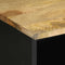 vidaXL - Tv-meubel - 100x33,5x46 - cm - massief - ruw - mangohout - zwart