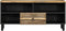 vidaXL - Tv-meubel - 100x33,5x46 - cm - massief - ruw - mangohout - zwart