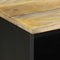 vidaXL - Tv-meubel - 100x33,5x46 - cm - massief - ruw - mangohout - zwart