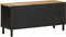vidaXL - Tv-meubel - 100x33,5x46 - cm - massief - ruw - mangohout - zwart