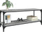 vidaXL - Tv-meubel - 100x33x41 - cm - bewerkt - hout - en - staal - grijs - sonoma - eiken