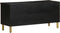 vidaXL - Tv-meubel - 100x33x46 - cm - bewerkt - hout - zwart