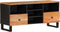 vidaXL - Tv-meubel - 100x33x46 - cm - massief - acaciahout - en - bewerkt - hout