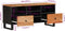vidaXL - Tv-meubel - 100x33x46 - cm - massief - acaciahout - en - bewerkt - hout