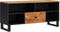 vidaXL - Tv-meubel - 100x33x46 - cm - massief - acaciahout - en - bewerkt - hout
