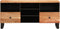 vidaXL - Tv-meubel - 100x33x46 - cm - massief - acaciahout - en - bewerkt - hout