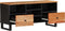 vidaXL - Tv-meubel - 100x33x46 - cm - massief - acaciahout - en - bewerkt - hout