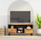 vidaXL - Tv-meubel - 100x33x46 - cm - massief - mangohout - en - bewerkt - hout