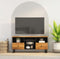 vidaXL - Tv-meubel - 100x33x46 - cm - massief - mangohout - en - bewerkt - hout