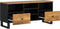 vidaXL - Tv-meubel - 100x33x46 - cm - massief - mangohout - en - bewerkt - hout