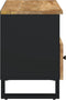 vidaXL - Tv-meubel - 100x33x46 - cm - massief - mangohout - en - bewerkt - hout